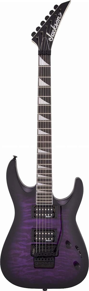 Jackson Dinky JS32Q DKA Arch Top Electric Guitar (Transparent Purple Burst)