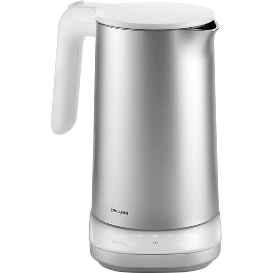 ZWILLING Enfinigy Cool Touch 1-Liter Electric Kettle Pro, Cordless Tea Kettle & Hot Water - Silver