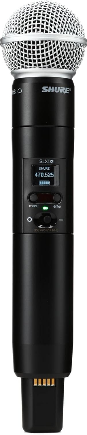 Shure SLXD2/SM58 Wireless Handheld Microphone Transmitter with SM58 Capsule (Receiver Sold Separately)