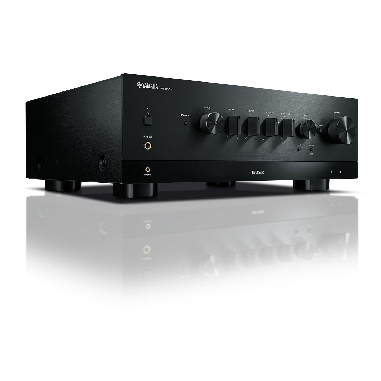 Yamaha R-N800A Stereo Receiver with Wi-Fi, Bluetooth and Apple AirPlay 2 Black (Certified Refurbished)
