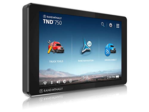 Rand McNally TND 750 7" GPS Truck Navigator, Custom Truck Routing and Rand Navigation 2.0  (Open Box)