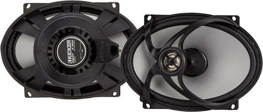 Kicker 48PSC574 PSC574 5"x7" Replacement Coaxial Speakers, 4-Ohm Compatible with Harley Motorcycles (Pair)