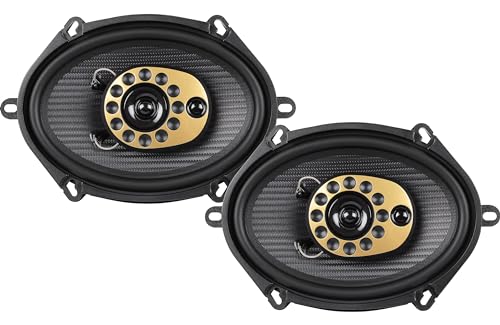 Jensen JS68T Full Range 6?x8? 3-Way Speakers | Multi-Fit Design | Fits 5?x7? Openings | Sold in Pairs