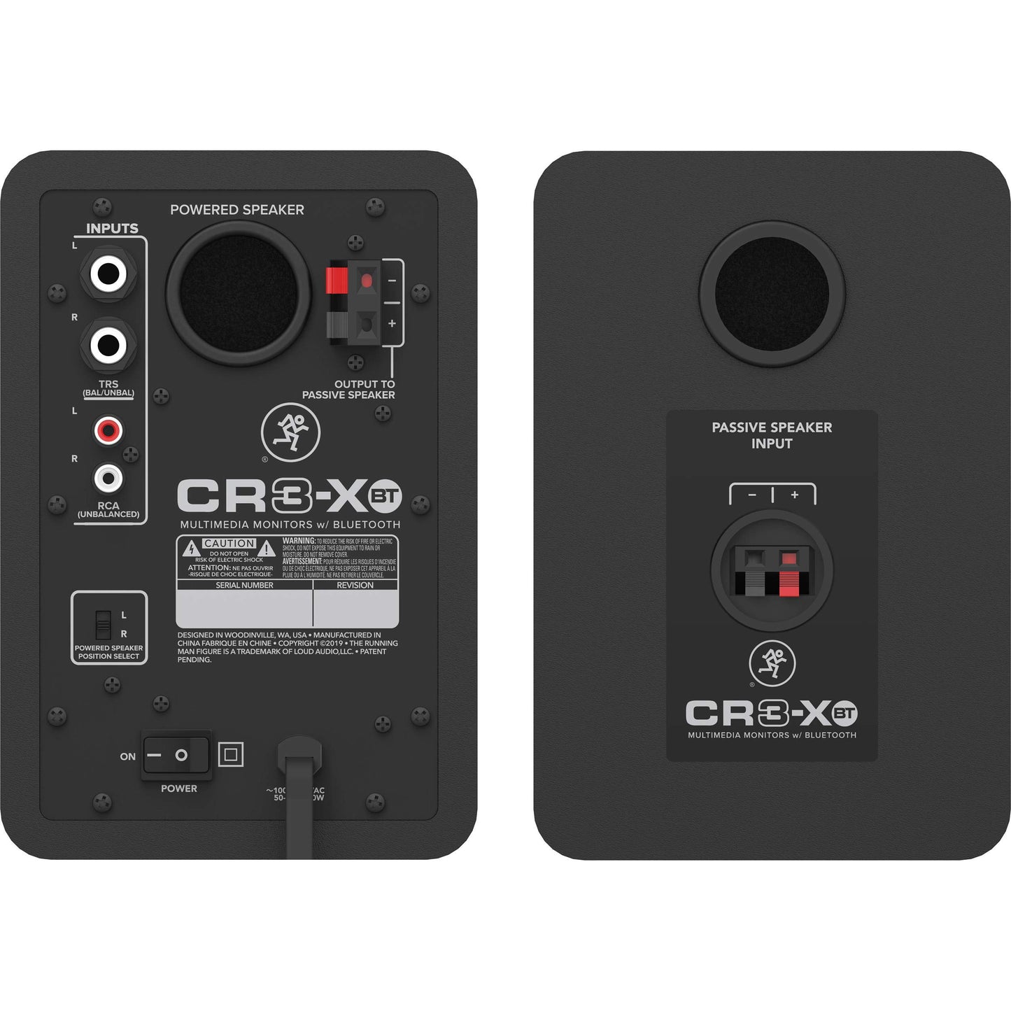 Mackie CR3-XBT 3 inch Multimedia Monitors with Bluetooth