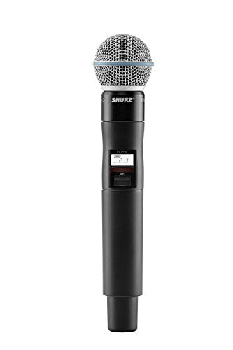 Shure QLXD2/B58 Wireless Handheld Microphone Transmitter with BETA 58A Capsule (Receiver Sold Separately) - G50 Band