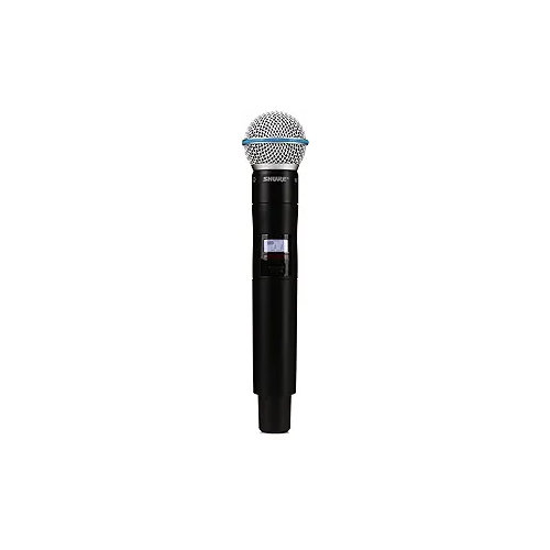 Shure QLXD2/B58 Wireless Handheld Microphone Transmitter with BETA 58A Capsule (Receiver Sold Separately) - G50 Band