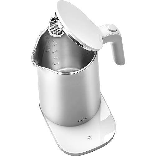 ZWILLING Enfinigy Cool Touch 1-Liter Electric Kettle Pro, Cordless Tea Kettle & Hot Water - Silver