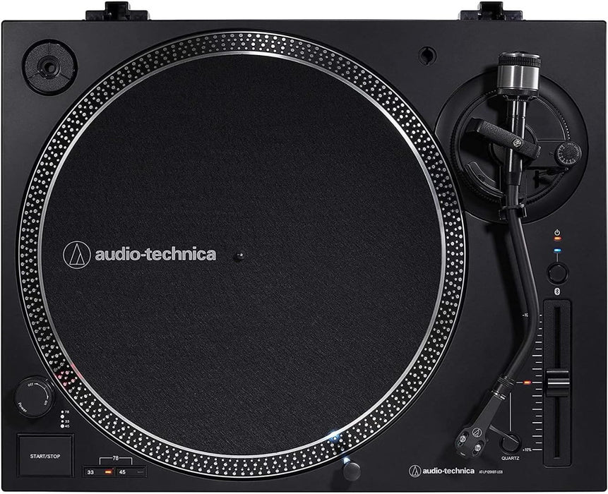 Audio-Technica AT-LP120XBT-USB Wireless Turntable (Black) with Klipsch R-40PM Powered Speakers - Bundle -  - electronicsexpo.com