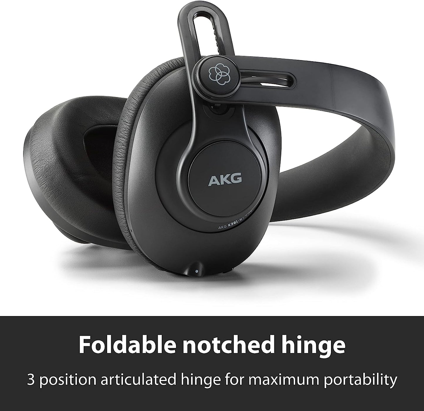 AKG Pro Audio K361BT Bluetooth Over-Ear Closed-Back Foldable Studio Headphones