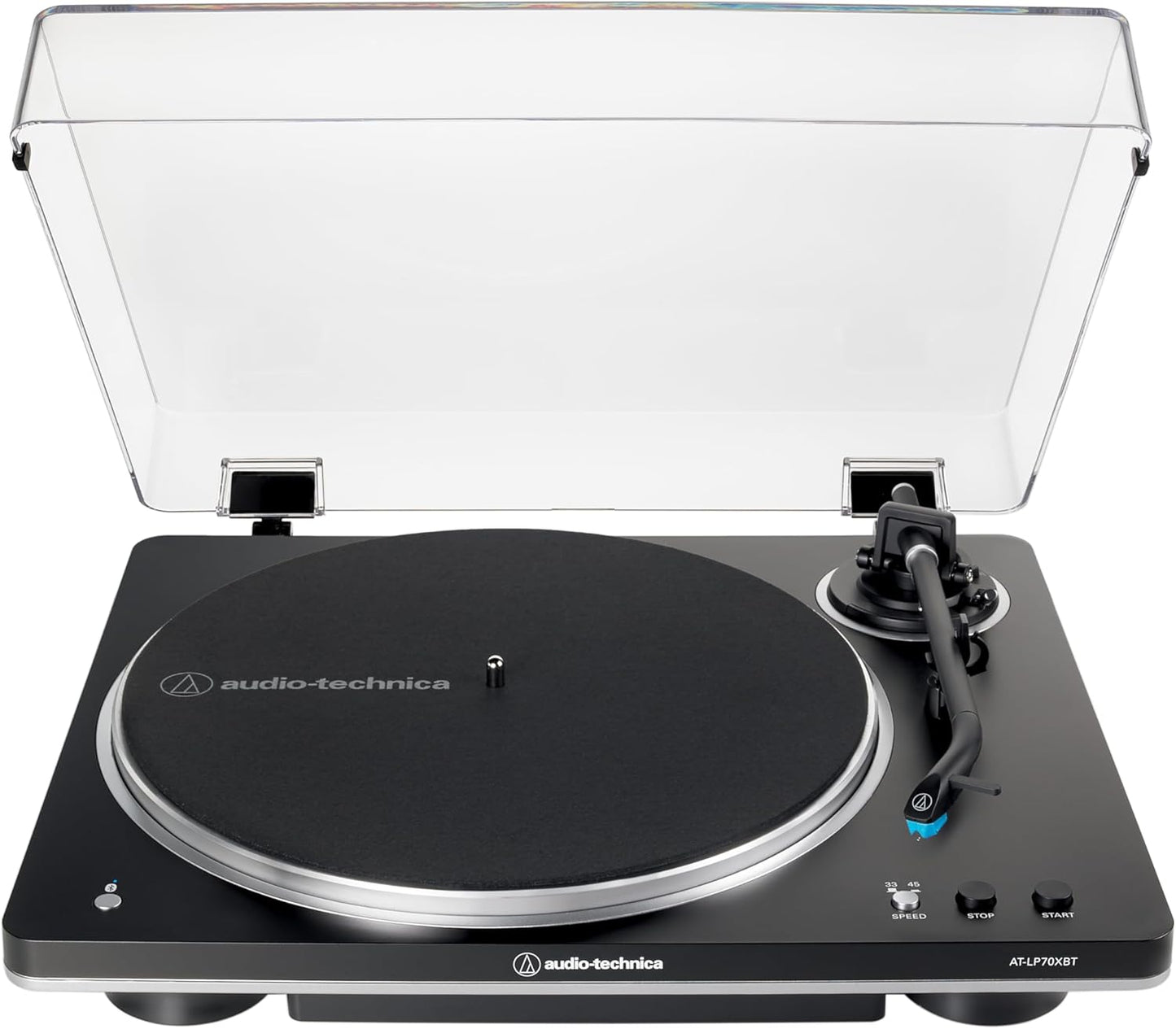 Audio-Technica AT-LP70XBT-BS Wireless Turntable (Black/Silver)