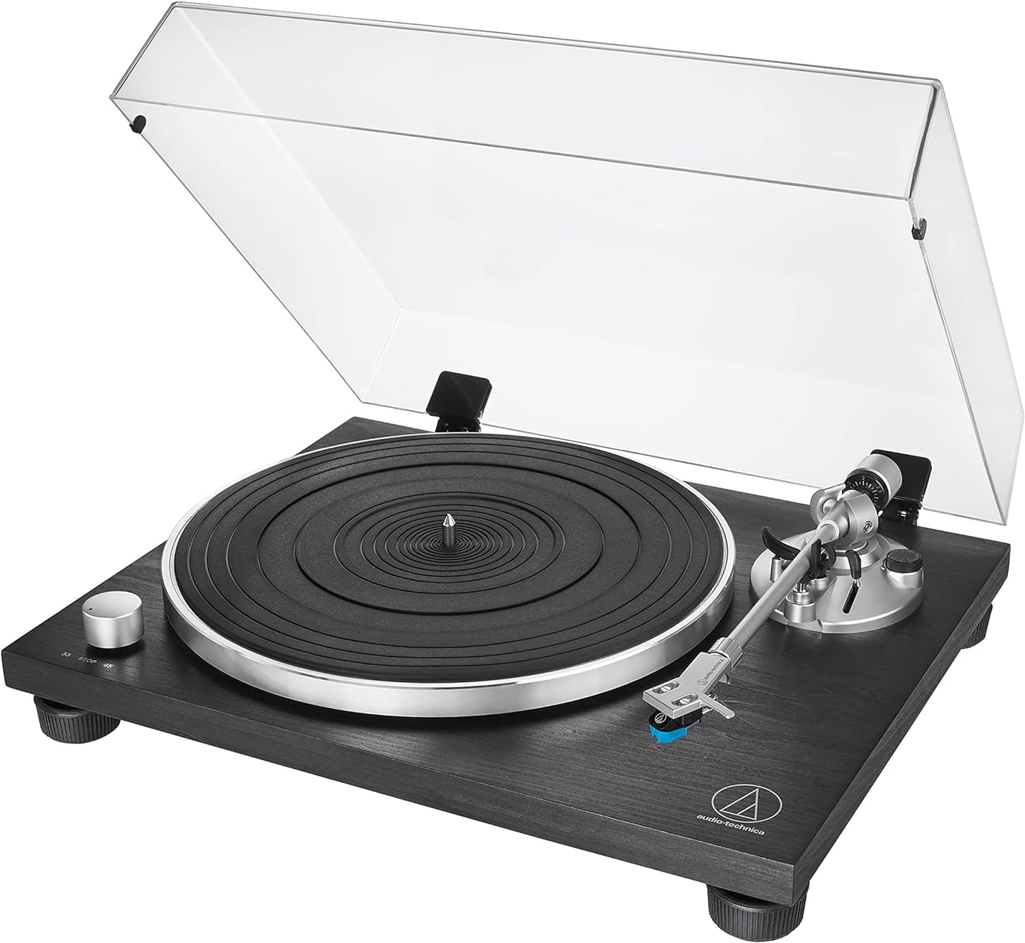 Audio-Technica AT-LPW30BKR Fully Manual Belt-Drive Turntable