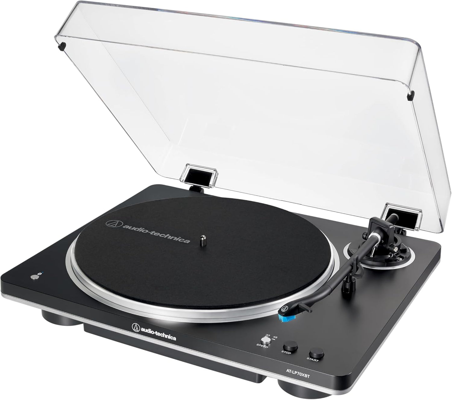 Audio-Technica AT-LP70XBT-BS Wireless Turntable (Black/Silver)