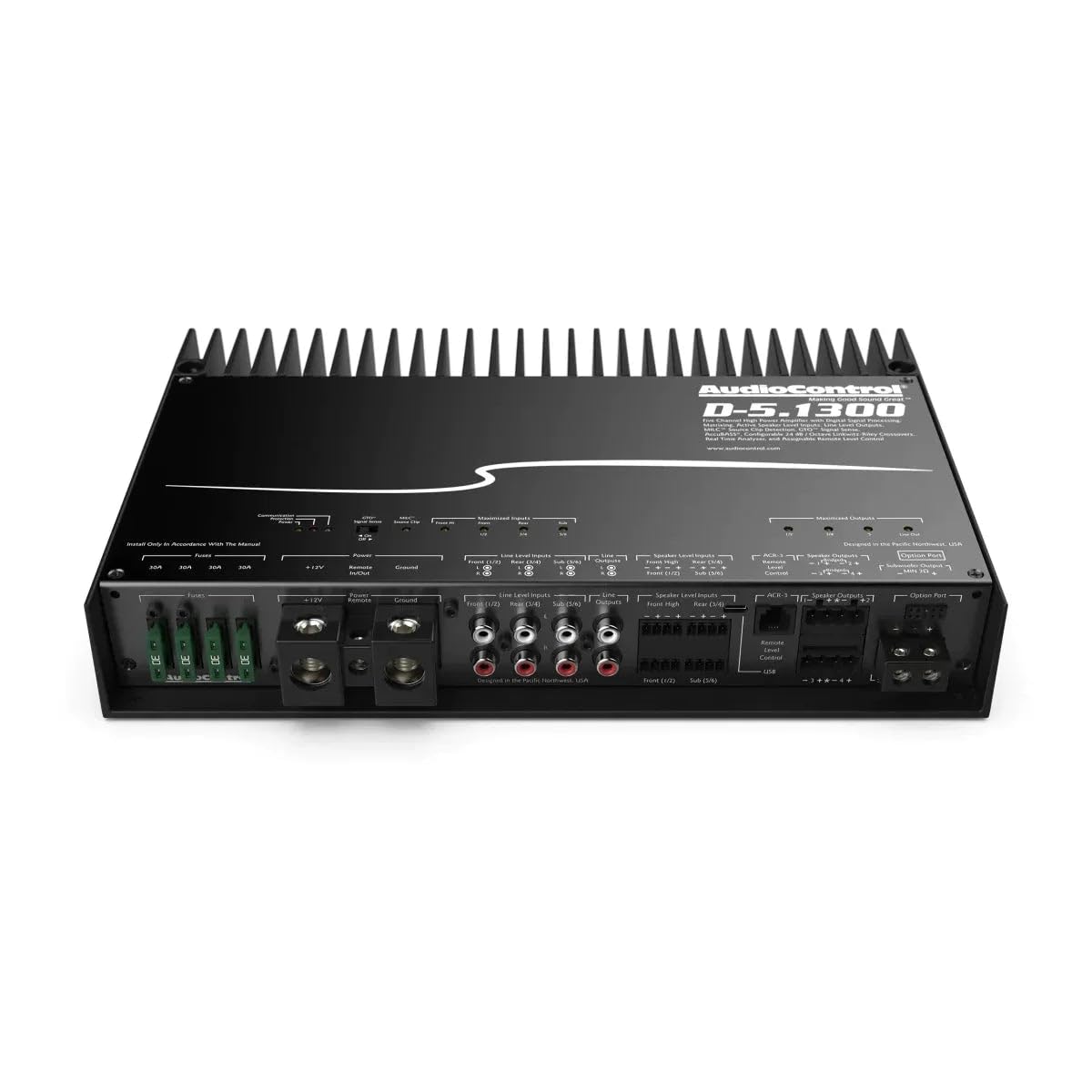 AudioControl D-5.1300 High-Power 5-Channel DSP Matrix Amplifer with Accubass