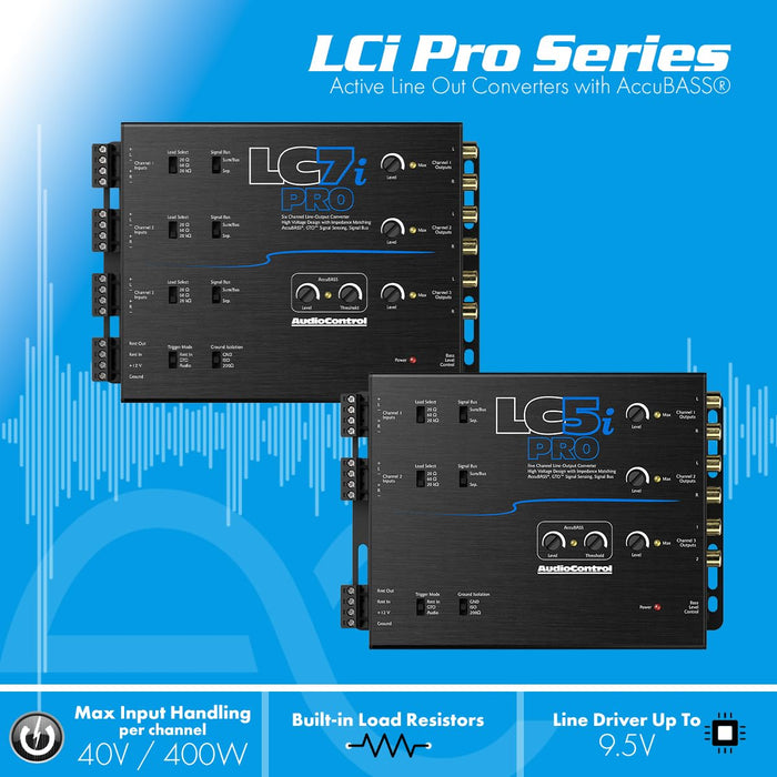 AudioControl LC5iPRO 5-Channel Line Output Converter with AccuBASS