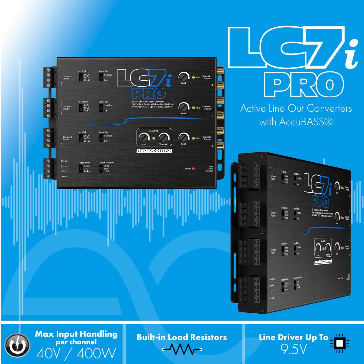 AudioControl LC7iPRO 6-Channel Line Output Converter with AccuBASS