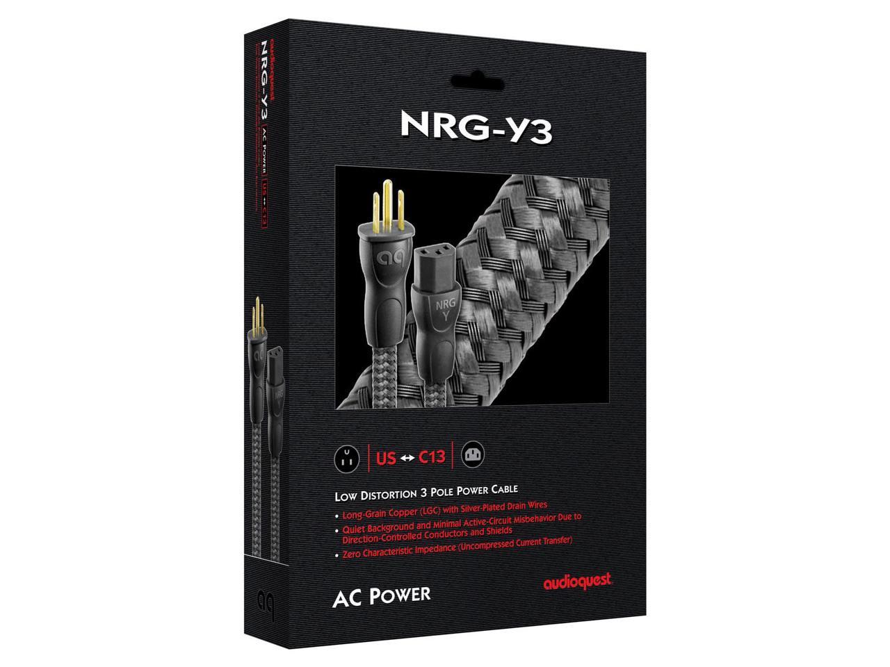 AudioQuest NRG-Z3 Low-Distortion 3-Pole AC Power Cable 1m