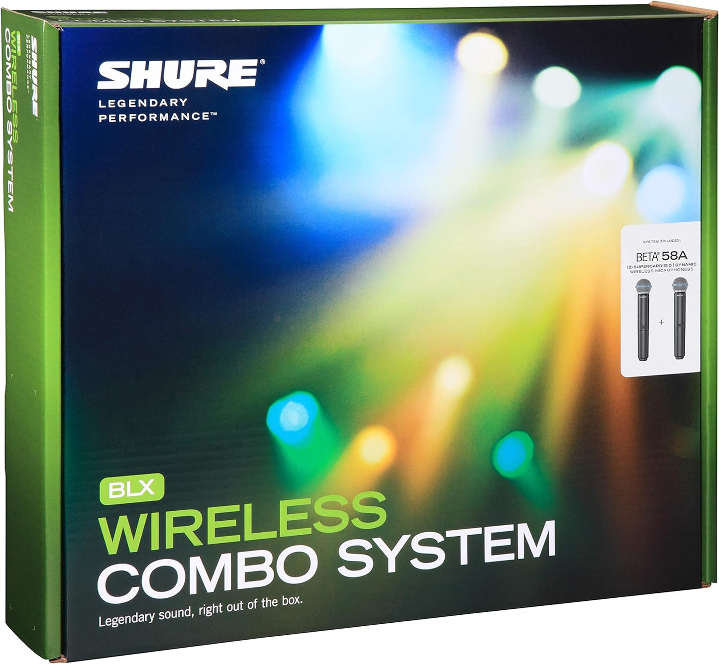 Shure BLX288/B58-H10 Dual-Channel Wireless Handheld Microphone System with Beta 58A Capsules