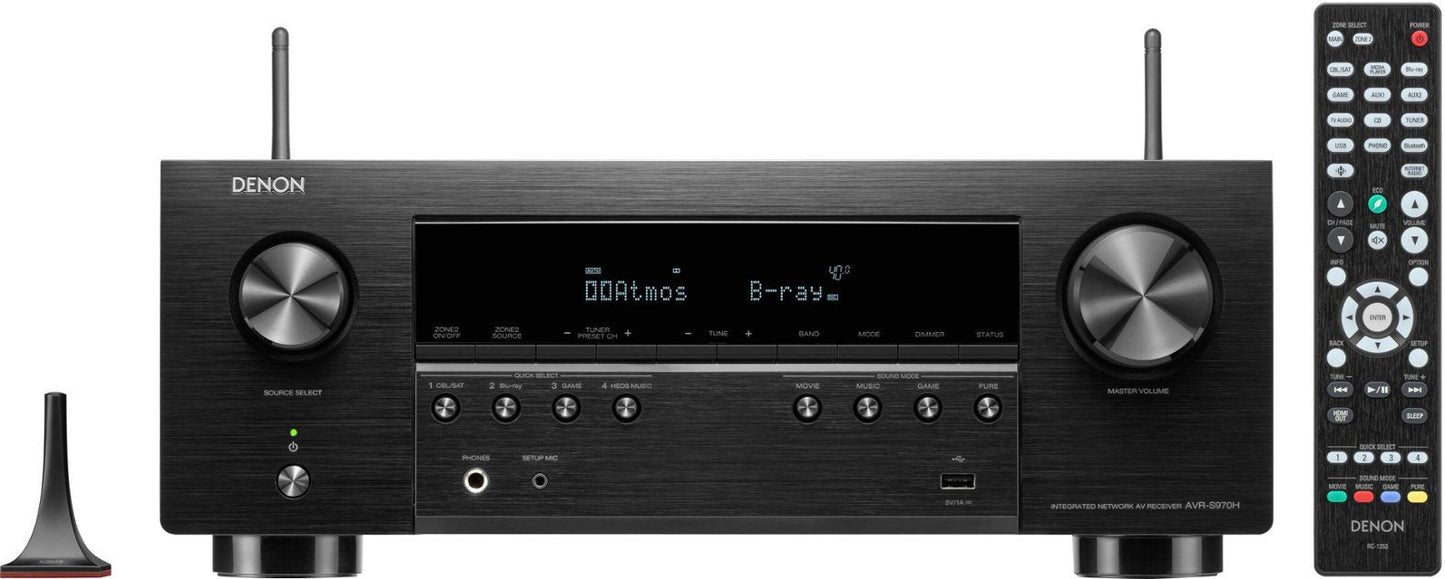 Denon AVR-S970H 7.2-Channel Home Theater Receiver (Certified Refurbished)