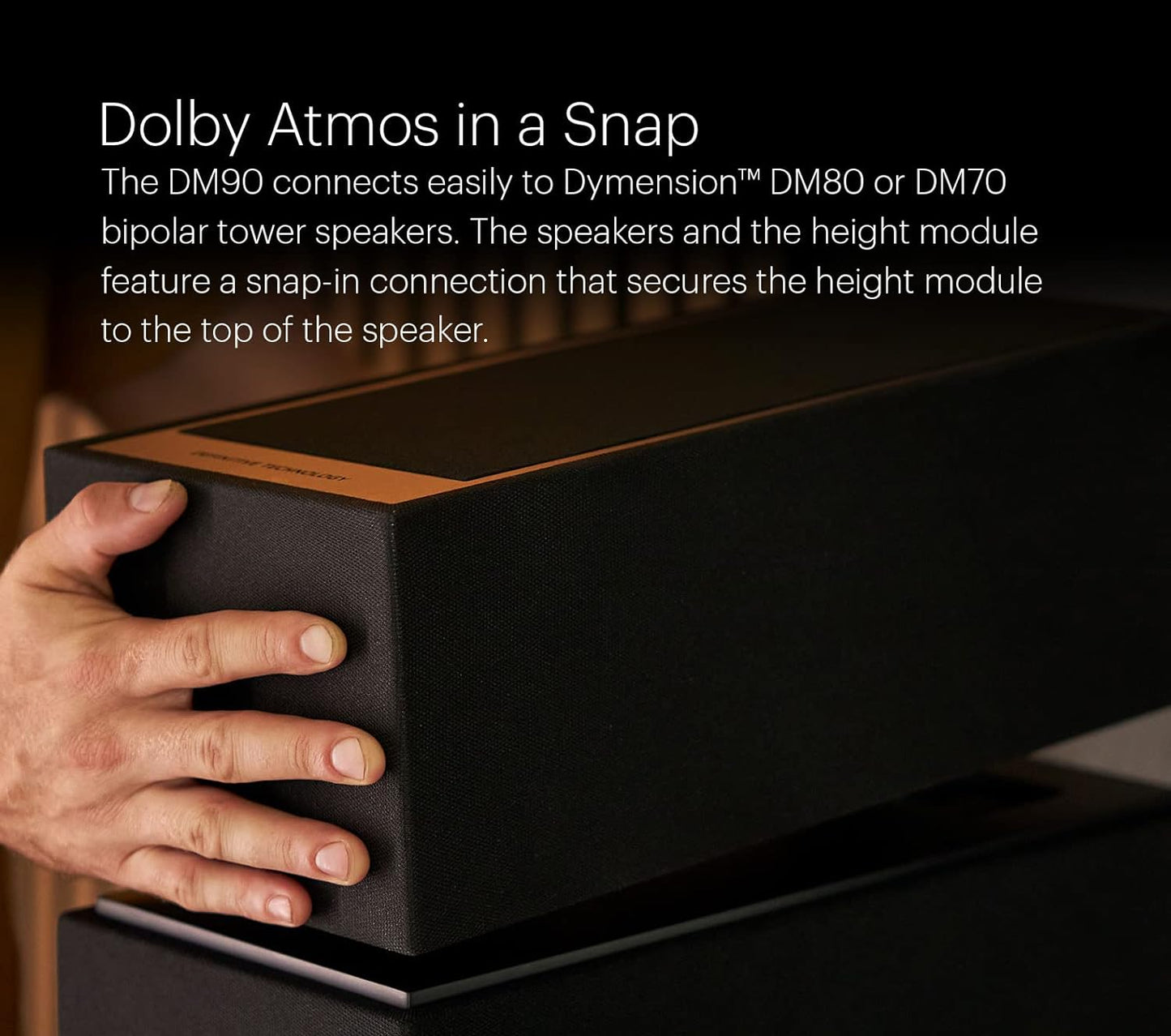 Definitive Technology Dymension DM90 Add-On Dolby Atmos Speaker Modules for DM70 and DM80 Towers (Certified Refurbished)