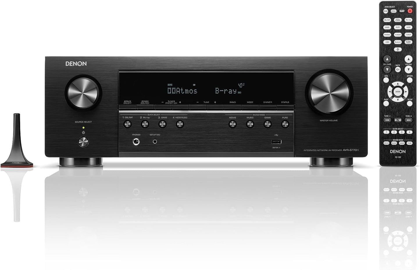 Denon AVR-S770H 7.2 Ch 8K UHD HDMI Home Theater Receiver