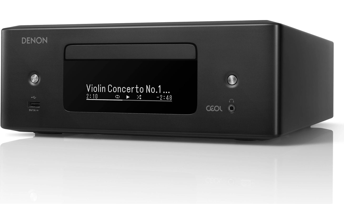 Denon CEOL RCD-N12 Compact Stereo Receiver with Built-In CD Player, Tuner, Bluetooth, Apple AirPlay 2, and HEOS Streaming