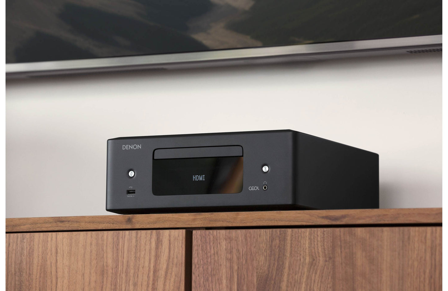 Denon CEOL RCD-N12 Compact Stereo Receiver with Built-In CD Player, Tuner, Bluetooth, Apple AirPlay 2, and HEOS Streaming