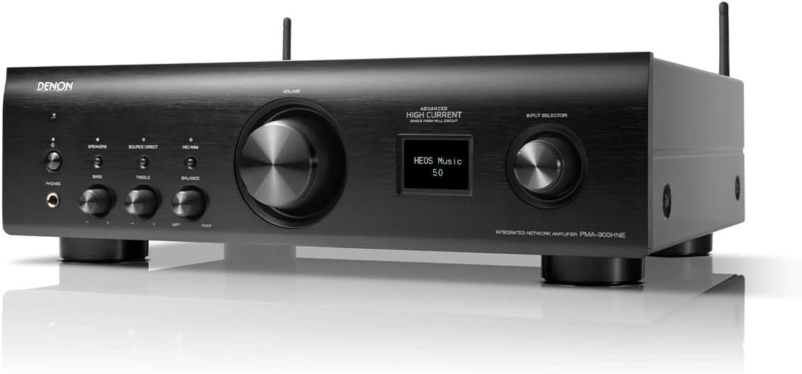 Denon PMA-900HNE Stereo Integrated Amplifier with Wi-Fi, Bluetooth, Apple AirPlay 2, and HEOS Built-In