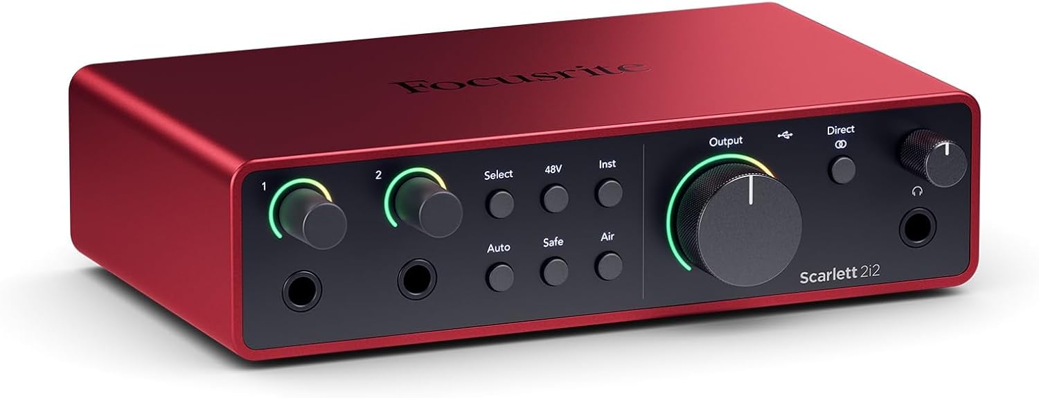 Focusrite Scarlett 2i2 4th Gen USB Audio Interface