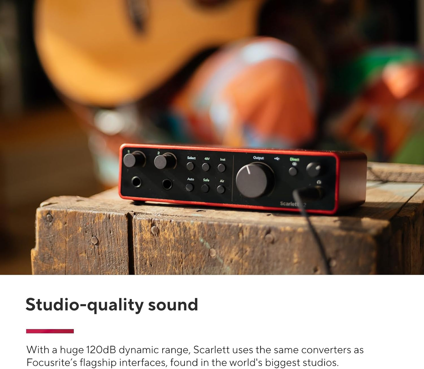 Focusrite Scarlett 2i2 Studio USB-C Audio Interface with Microphone and Headphones (4th Gen)