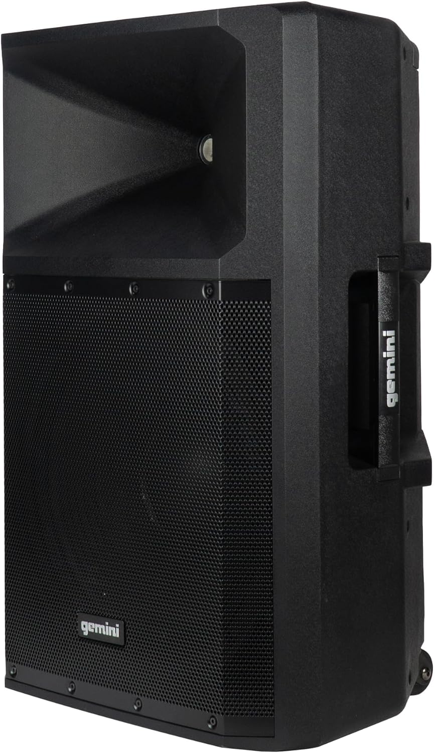 Gemini Sound GSP-2200 Elite 2200W 15" Active DJ PA Speaker with Bluetooth Stereo and Integrated 3-Channel Mixer