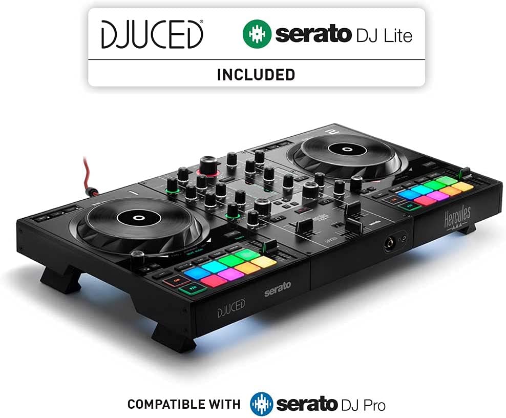 Hercules DJControl Inpulse 500 2-Deck USB DJ Controller for Serato DJ and DJUCED