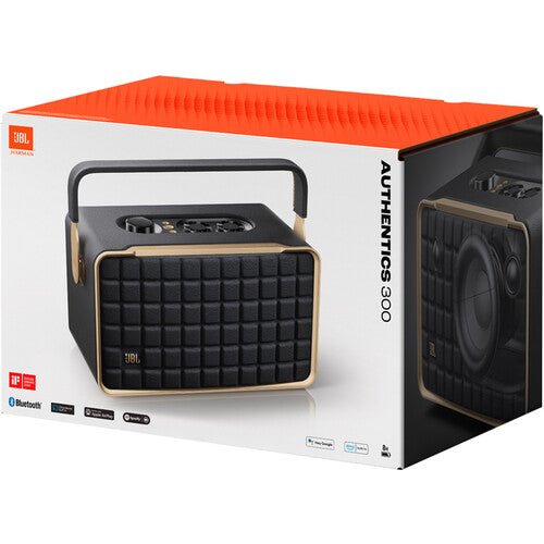 JBL Authentics 300 Portable Wireless Powered Speaker with Wi-Fi and Bluetooth