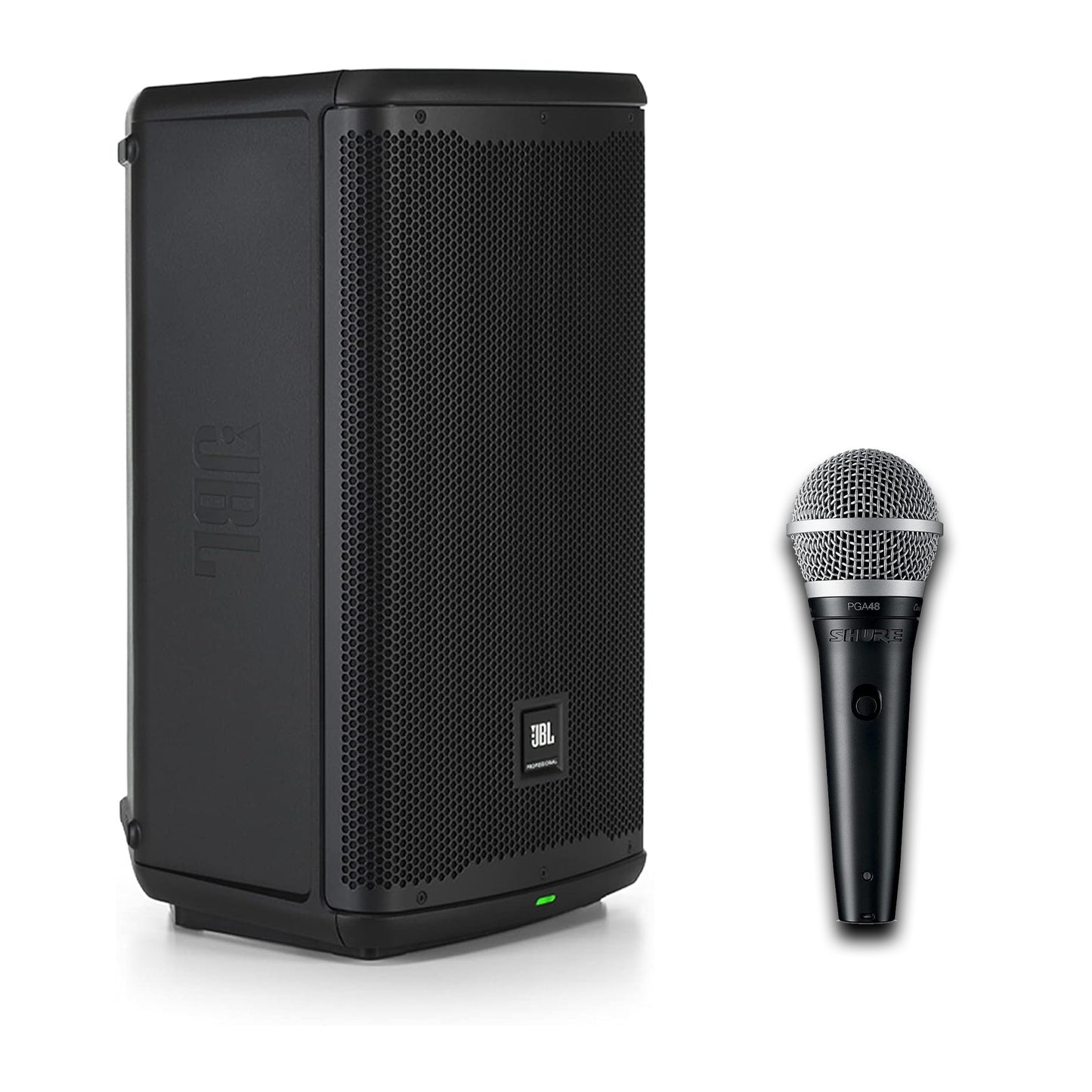 JBL Professional EON710 Powered PA Loudspeaker with Shure PGA48 Dynamic Microphone (Bundle)