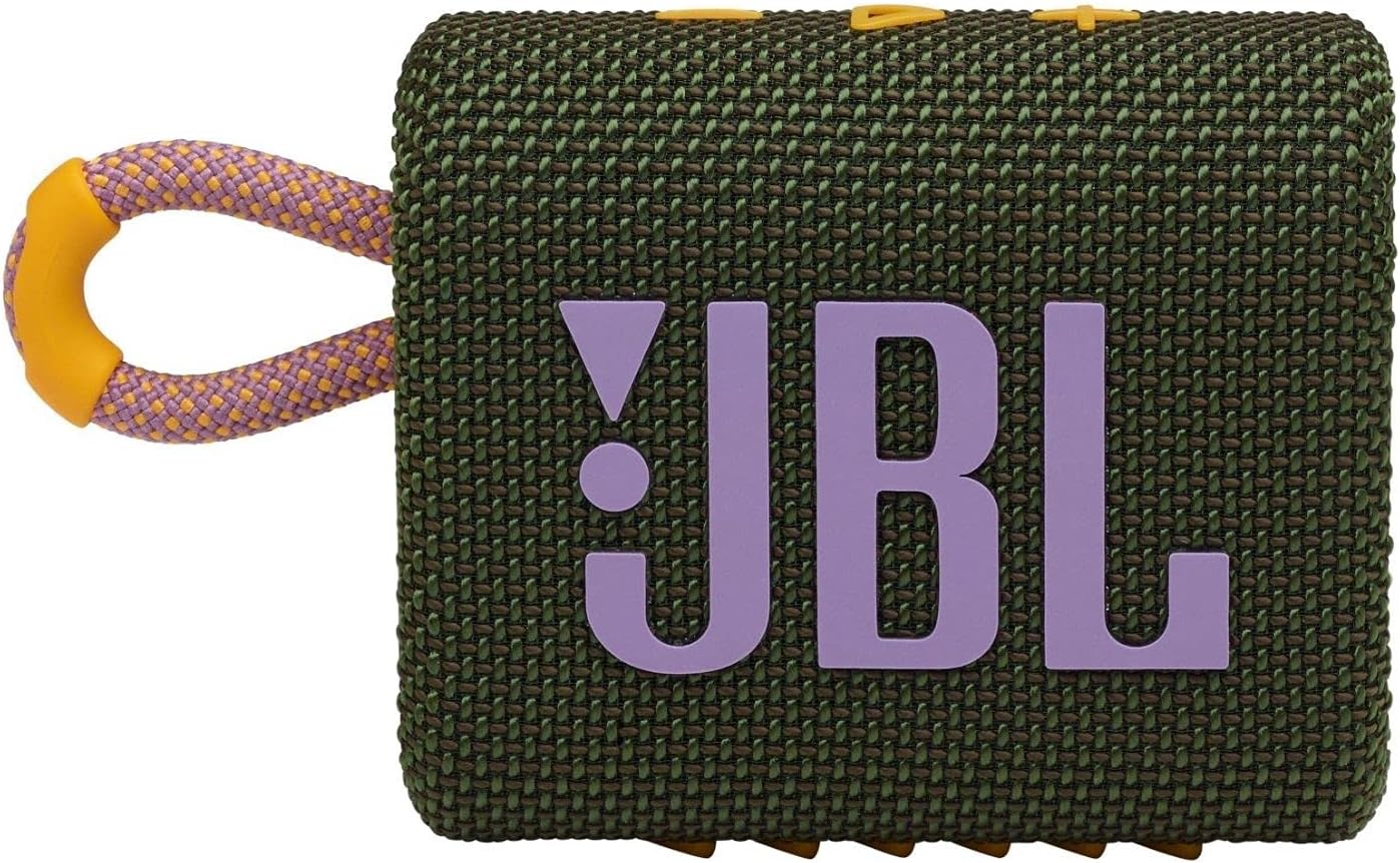 JBL Go 3 Portable Speaker with Bluetooth, Built-In Battery, Waterproof and Dustproof Feature