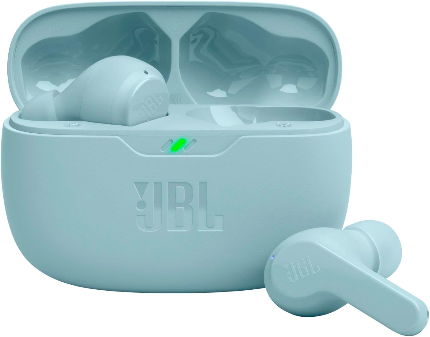 JBL Vibe Beam True Wireless Deep Bass Sound Earbuds, Bluetooth 5.2, Water & Dust Resistant Mint (Certified Refurbished)