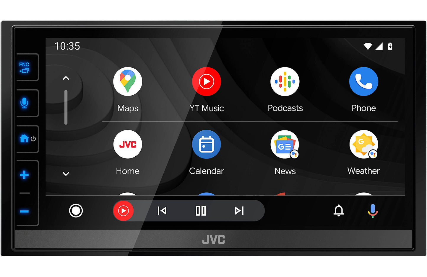 JVC KW-M780BT Apple CarPlay Android Auto Digital Media Player, Double-DIN, 6.8" LCD Touchscreen