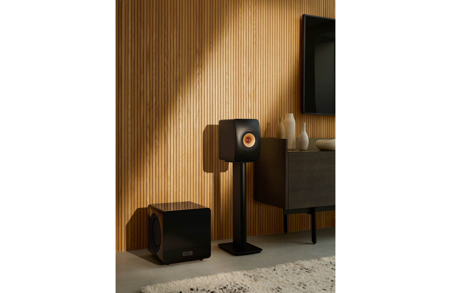 KEF KC92 Powered Subwoofer with Dual 9" Force-Canceling Drivers