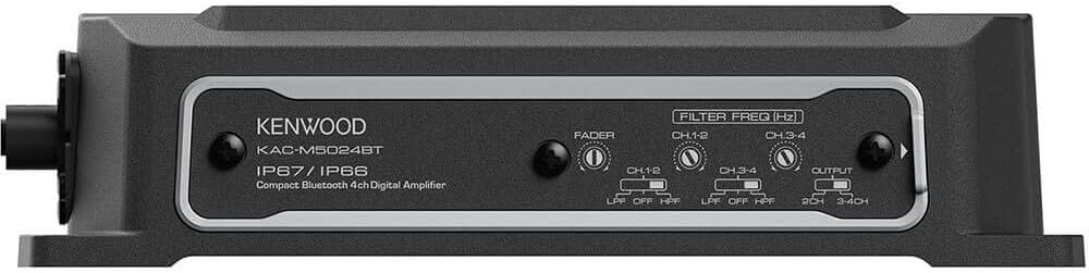 Kenwood KAC-M5024BT Compact Bluetooth 4 Channel Digital Marine Amplifier