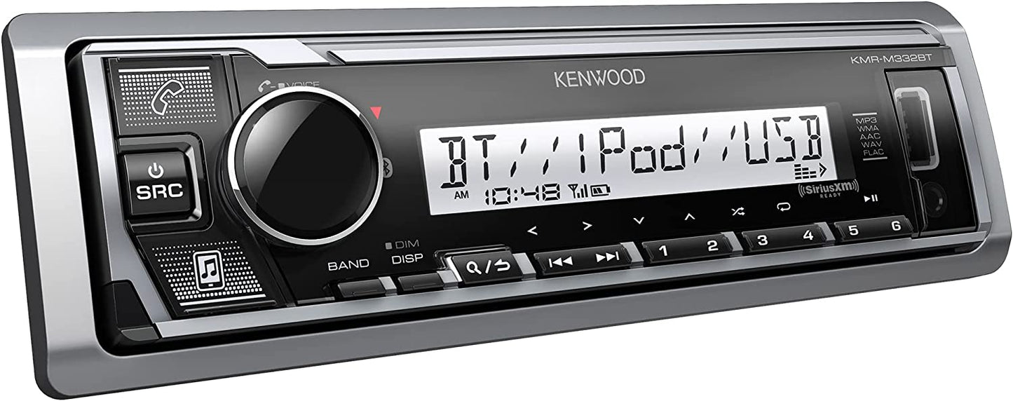 Kenwood KMR-M332BT Marine Single-Din Digital Media Receiver