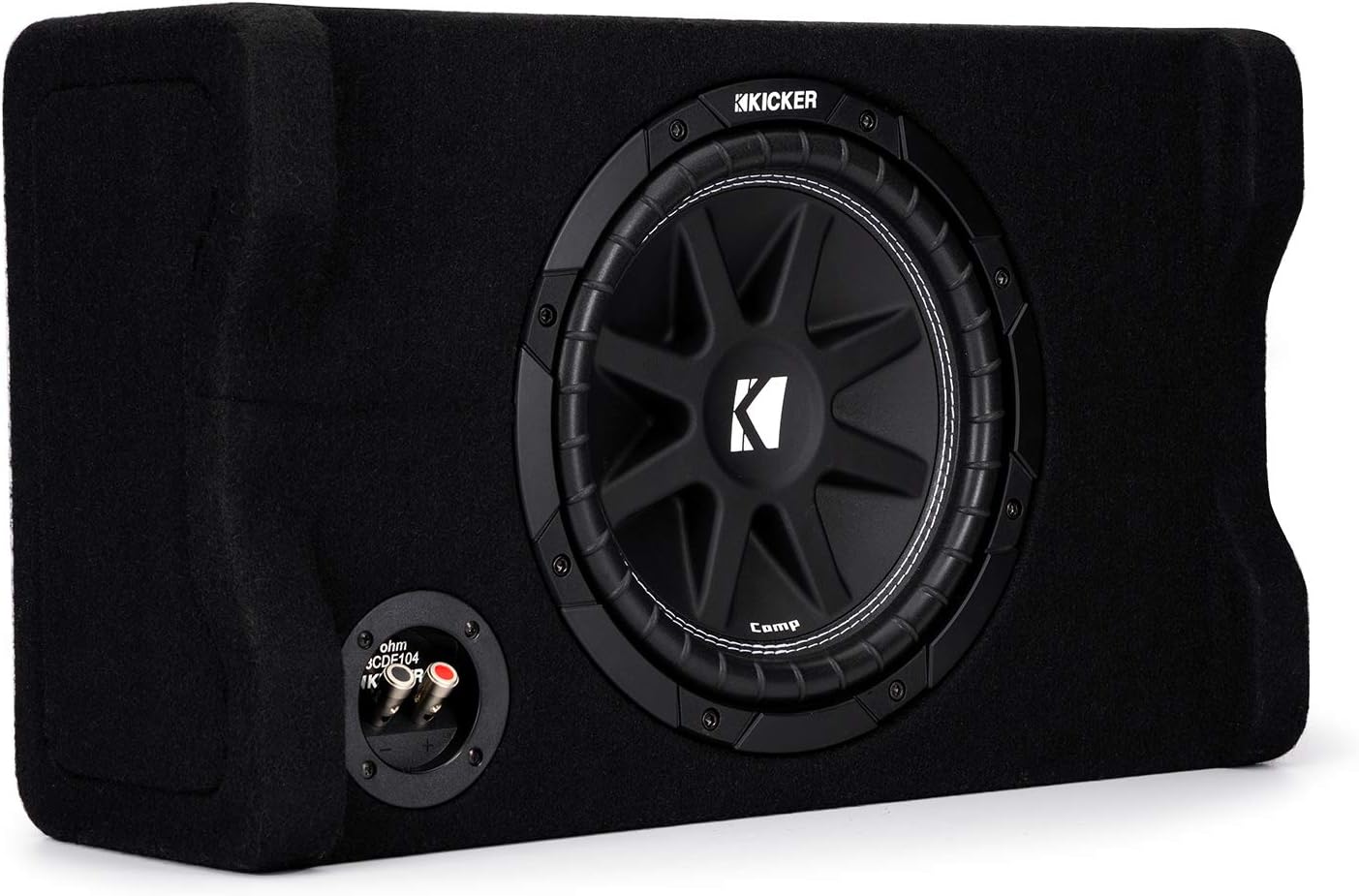 Kicker 48CDF104 Comp Series Sealed Down-Firing Enclosure With 10" 4-Ohm Subwoofer