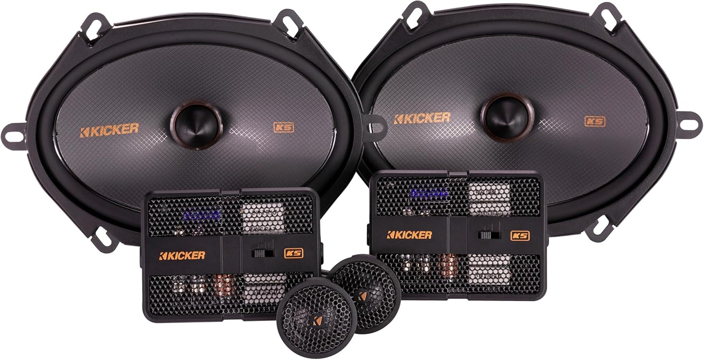 Kicker 51KSS6804 KS Series 6"x8" 2-Way Component Speaker System