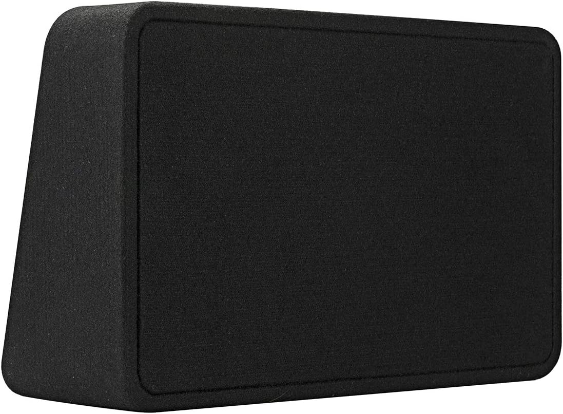 Kicker 46TL7T122 Sealed 2-Ohm Enclosure with Single Square L7T Series 12" Shallow-Mount Subwoofer