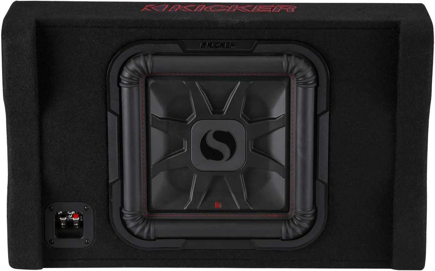 Kicker 49L7TDF122 Sealed Downward-firing Enclosure with L7T 12" Shallow-Mount Square Subwoofer