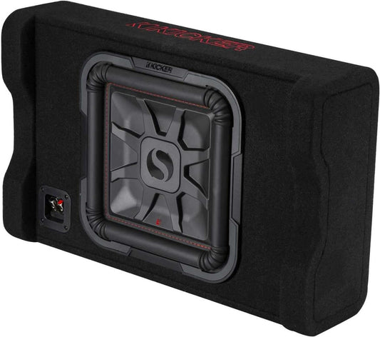 Kicker 49L7TDF122 Sealed Downward-firing Enclosure with L7T 12" Shallow-Mount Square Subwoofer