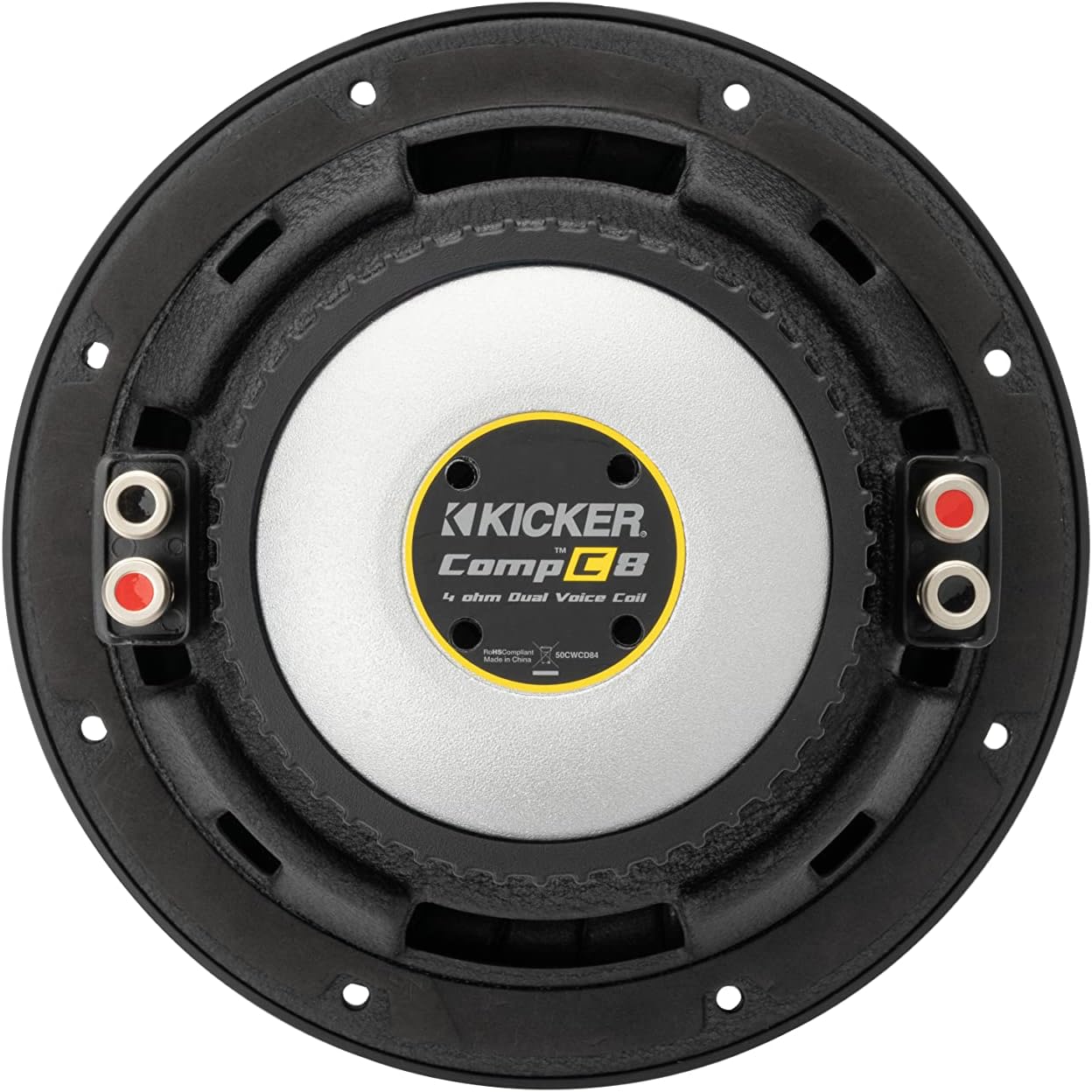 Kicker 50CWCD84 CompC 8" Subwoofer Dual Voice Coil 4-Ohm