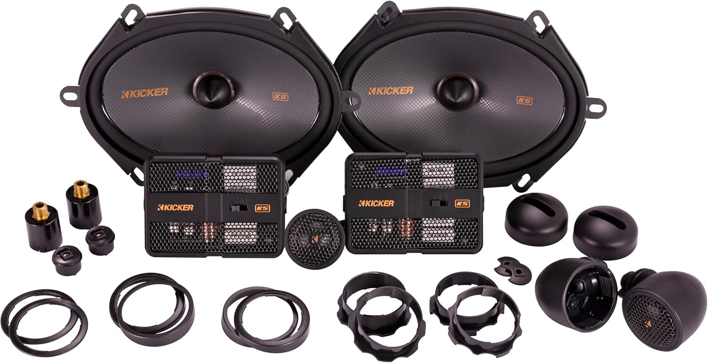 Kicker 51KSS6804 KS Series 6"x8" 2-Way Component Speaker System