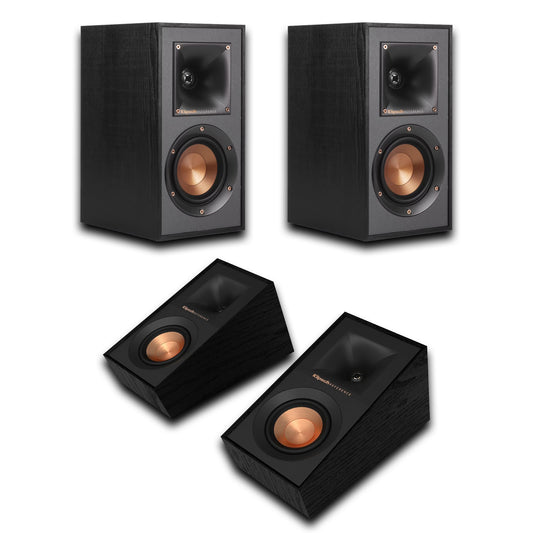 Klipsch Reference R-41M Bookshelf Speakers & R-40SA Surround Speakers (4 Speaker Bundle)