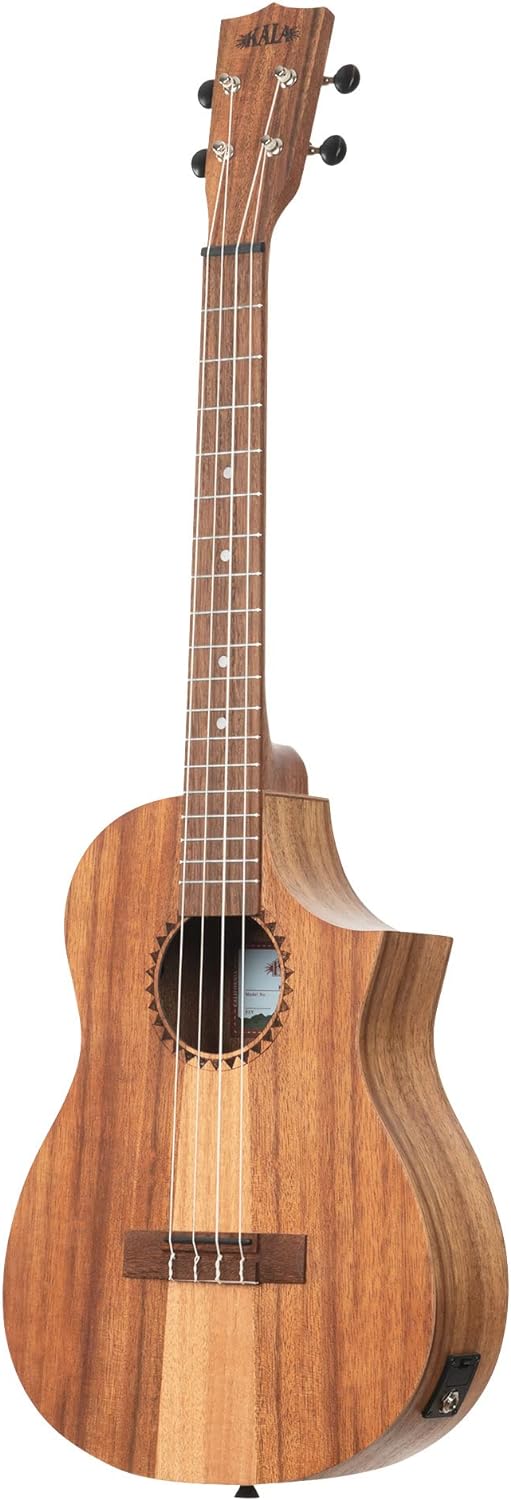 Kala Teak Tri-Top Baritone Acoustic-Electric Ukulele (Natural)