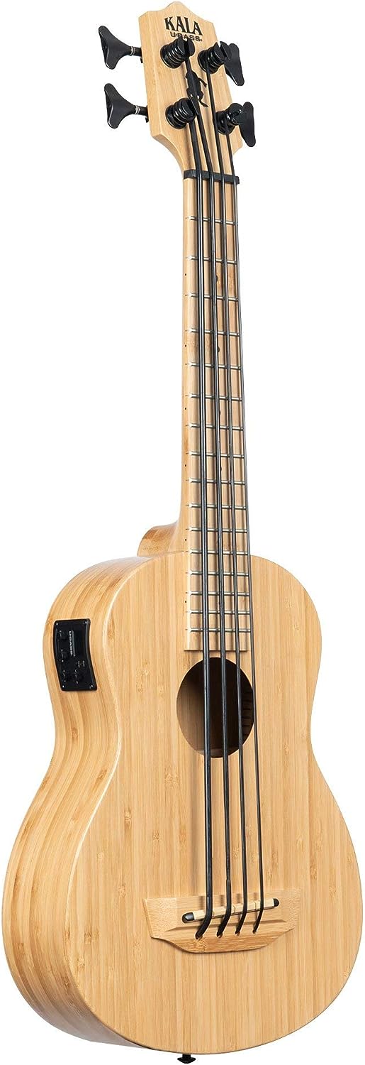 Kala U-Bass Bamboo Acoustic-Electric Bass Ukulele (Natural)