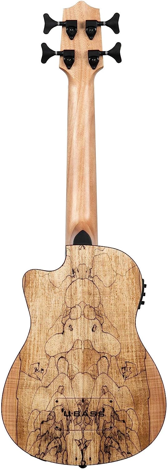 Kala U-Bass Spalted Maple Acoustic-Electric Bass Guitar (Natural)